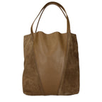 Sac à bandoulière en daim marron