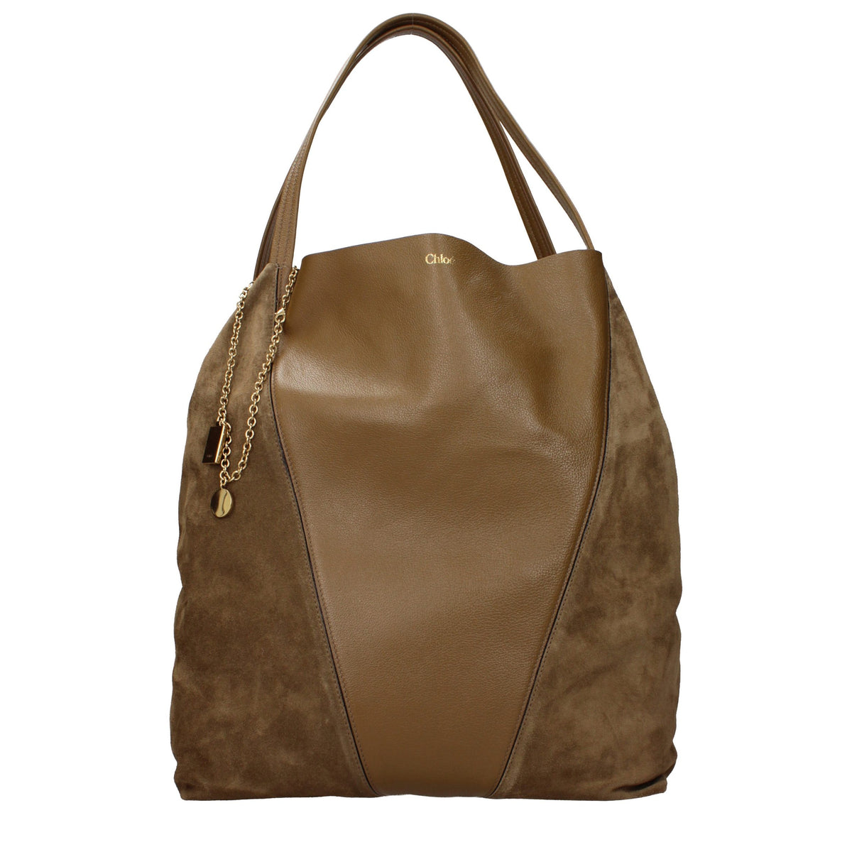 Sac à bandoulière en daim marron