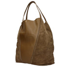 Sac à bandoulière en daim marron