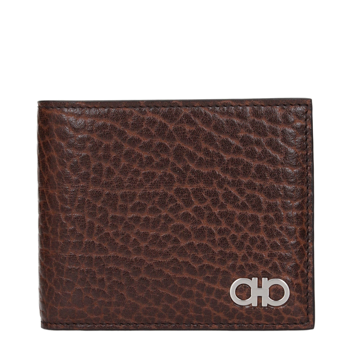 Portefeuille en cuir marron