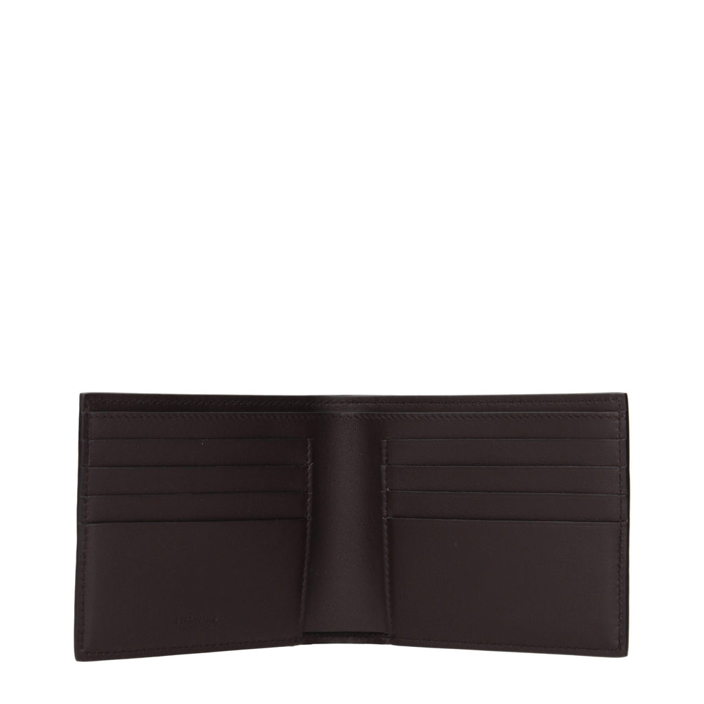 Portefeuille en cuir marron