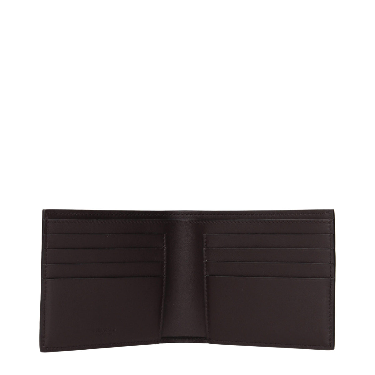 Portefeuille en cuir marron