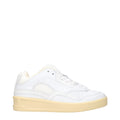 Baskets en cuir blanc