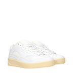 Baskets en cuir blanc