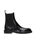 Bottines en cuir noir