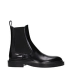 Bottines en cuir noir