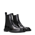 Bottines en cuir noir