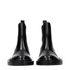 Bottines en cuir noir