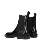 Bottines en cuir noir