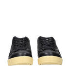 Black Leather Sneakers