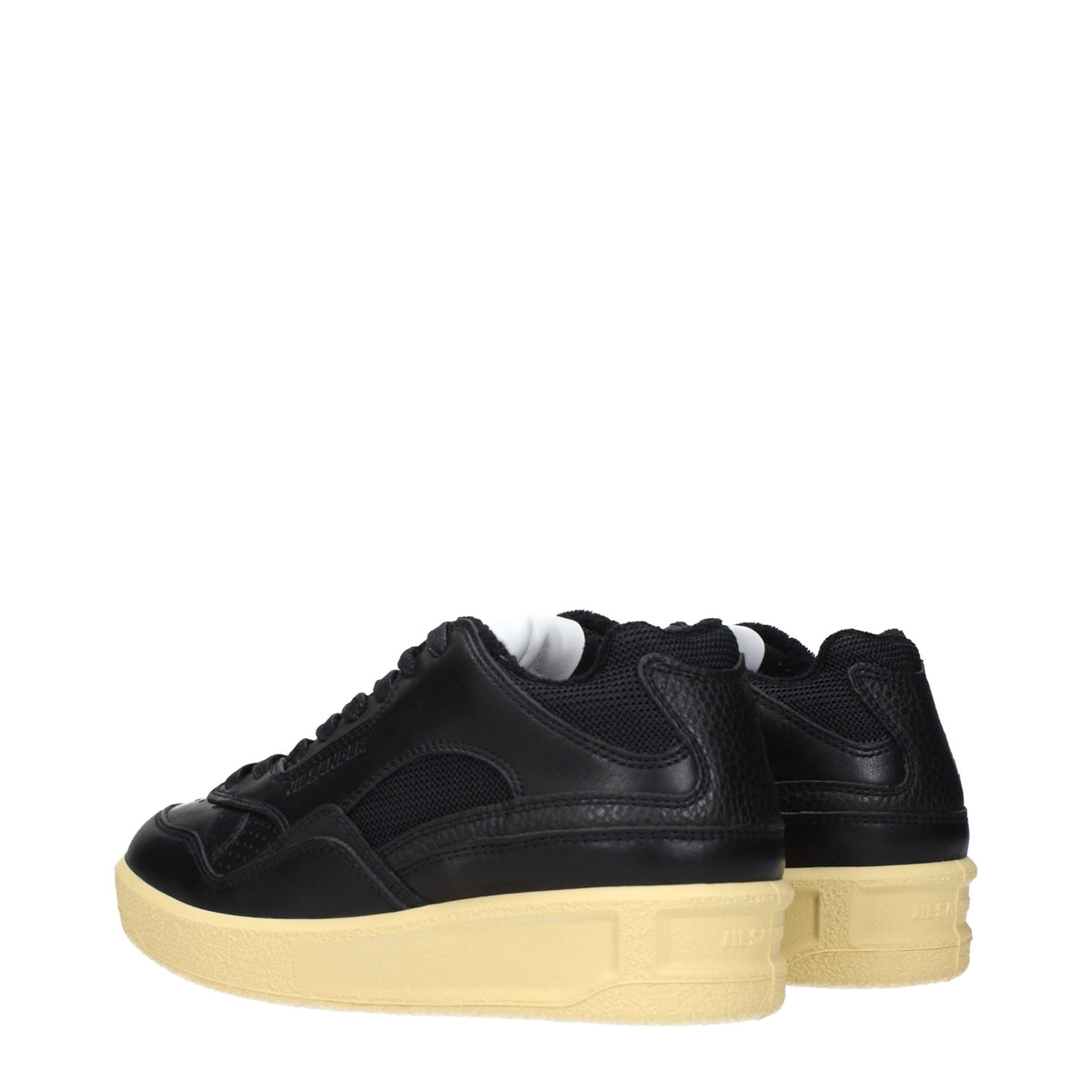 Black Leather Sneakers