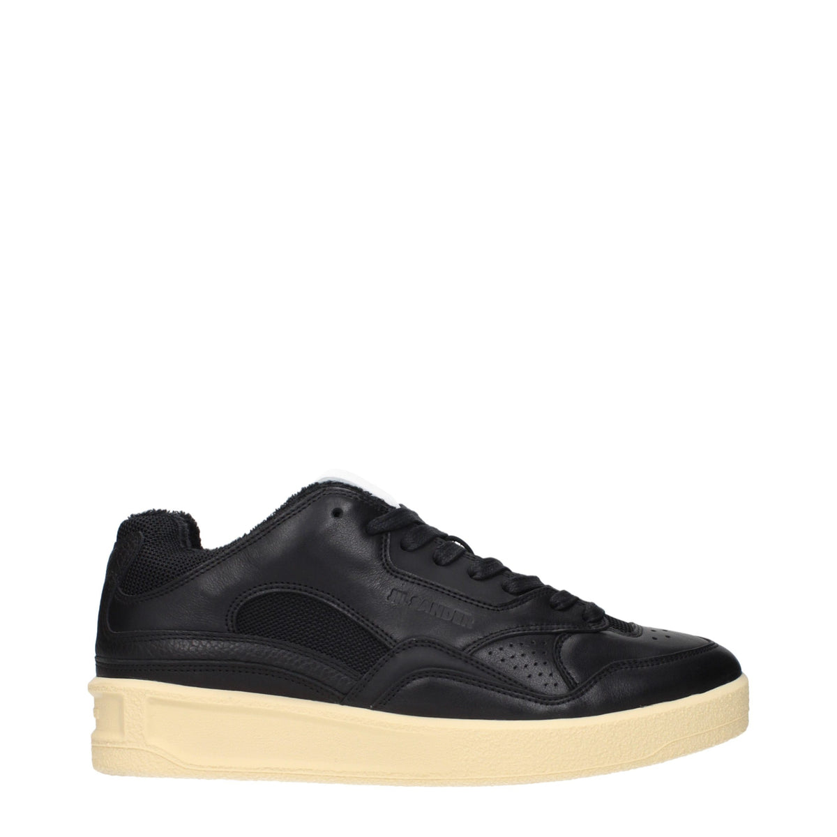 Black Leather Sneakers