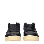 Baskets en cuir noir