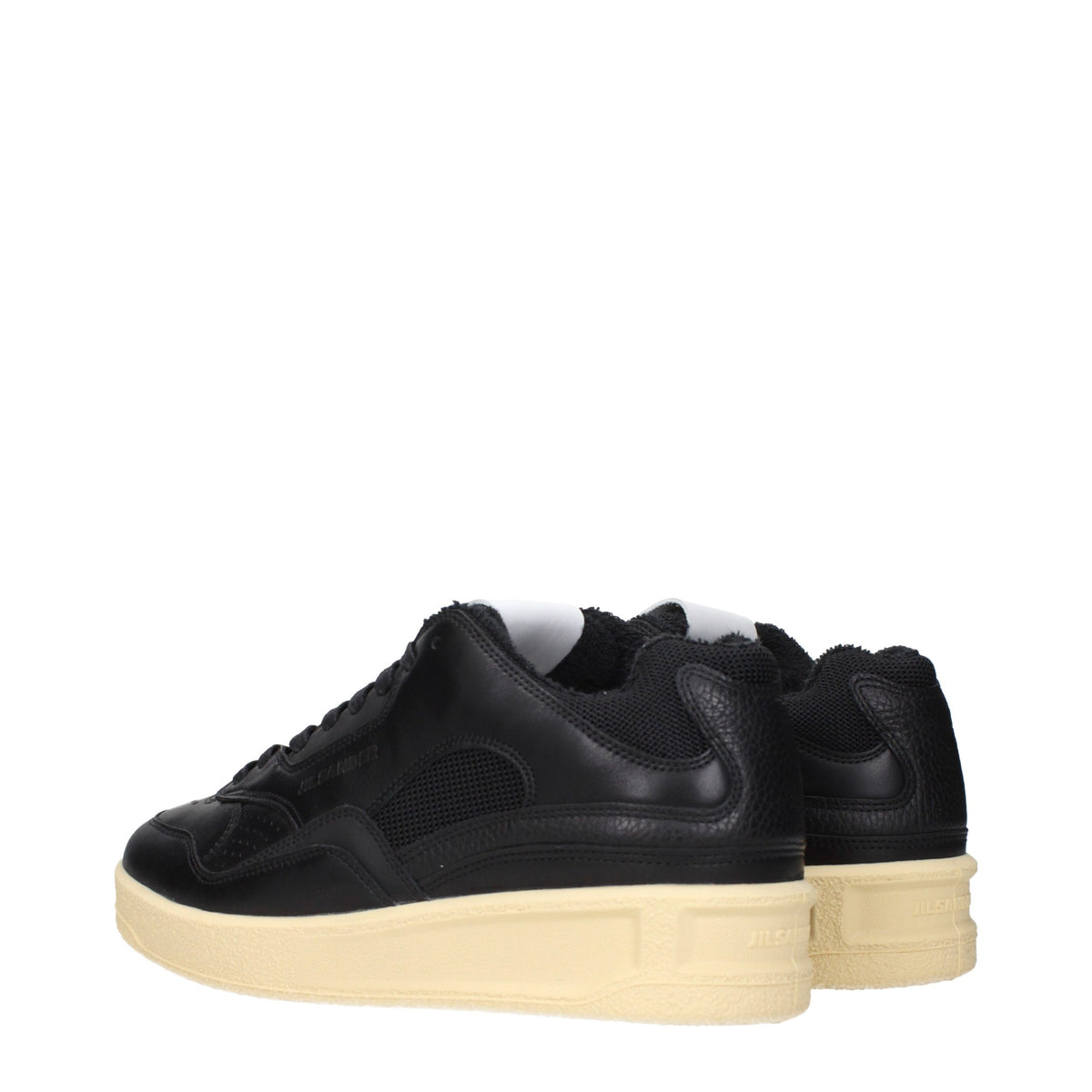 Black Leather Sneakers