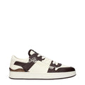 Baskets en cuir beige