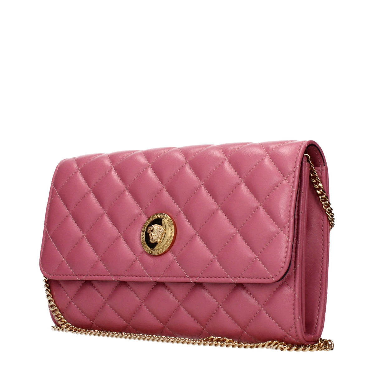 Pochette en cuir rose