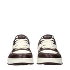Baskets en cuir beige