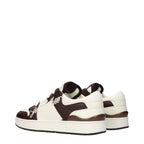 Baskets en cuir beige