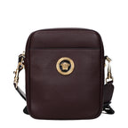 Sac bandoulière en cuir violet