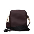 Sac bandoulière en cuir violet