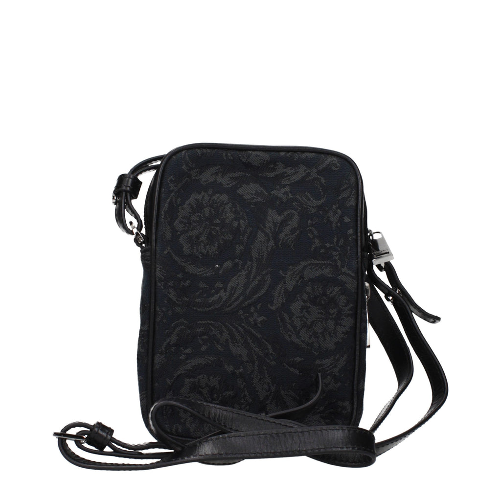 Sac bandoulière en tissu noir