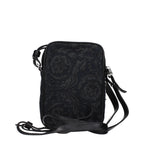 Sac bandoulière en tissu noir