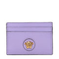 Porte-cartes en cuir violet