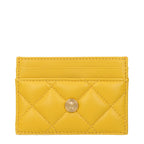 Porte-documents en cuir jaune