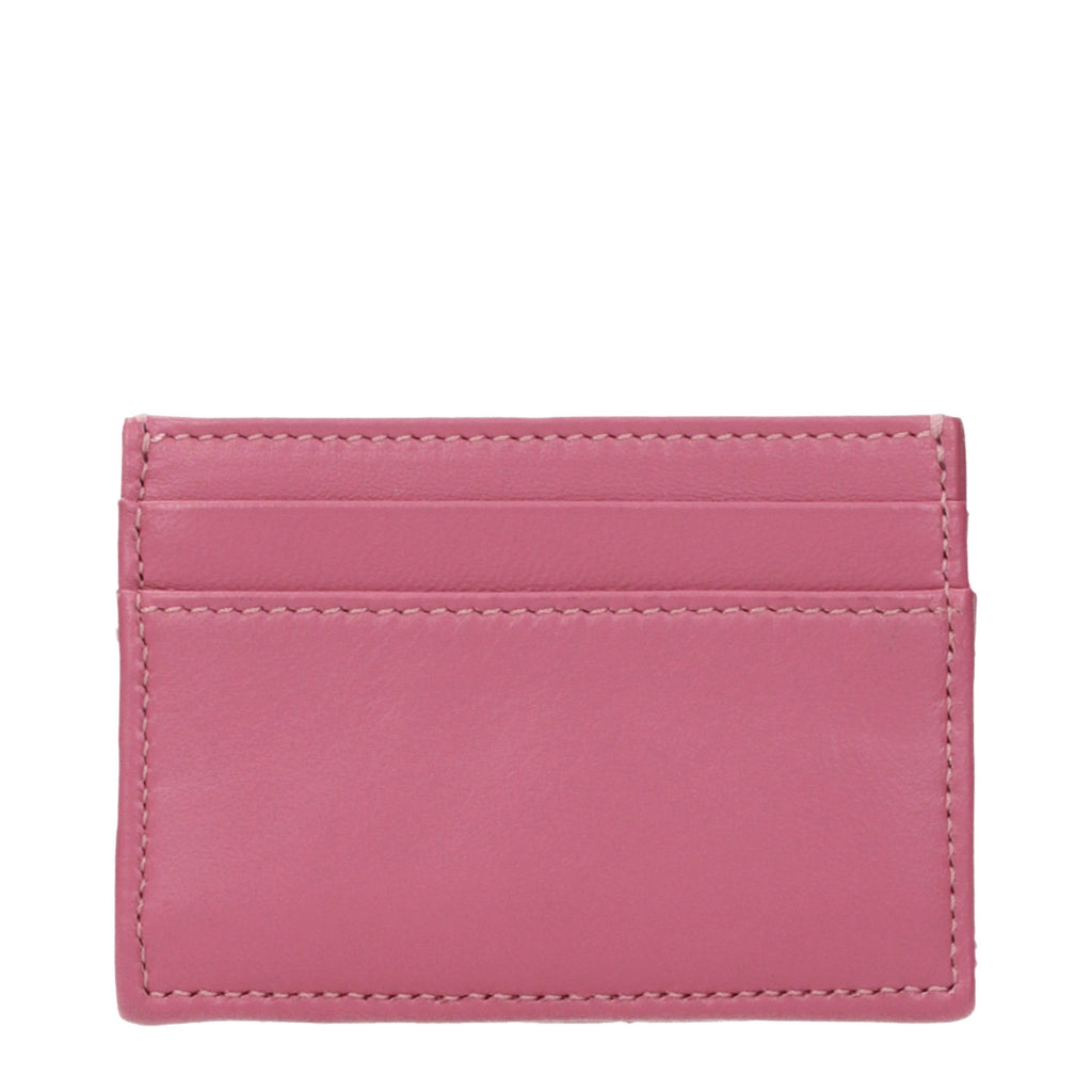 Pink Leather Document Holder