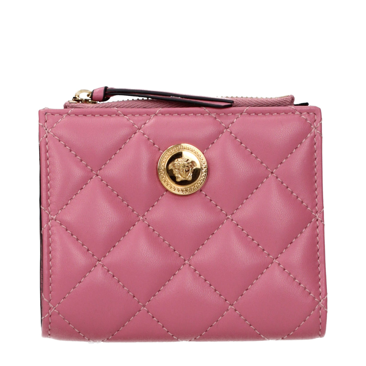 Portefeuille en cuir rose