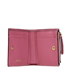 Portefeuille en cuir rose