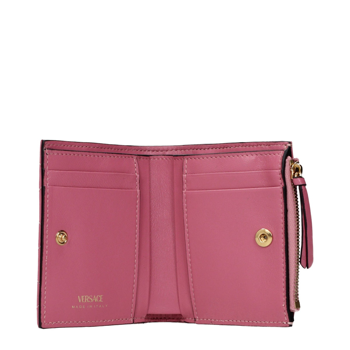 Portefeuille en cuir rose