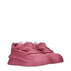 Baskets en cuir rose