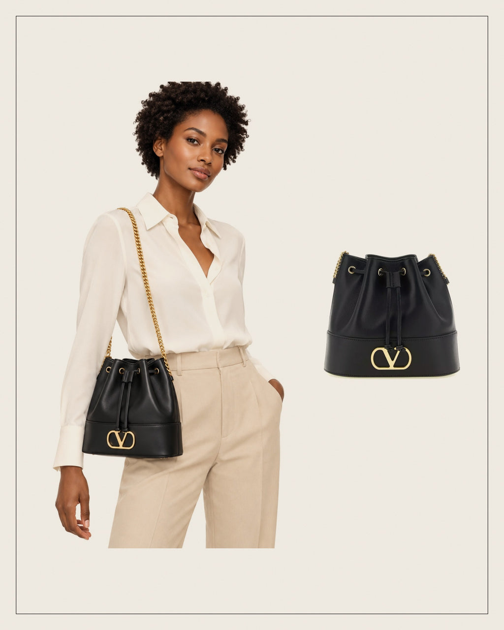 Sac seau VLogo – Noir