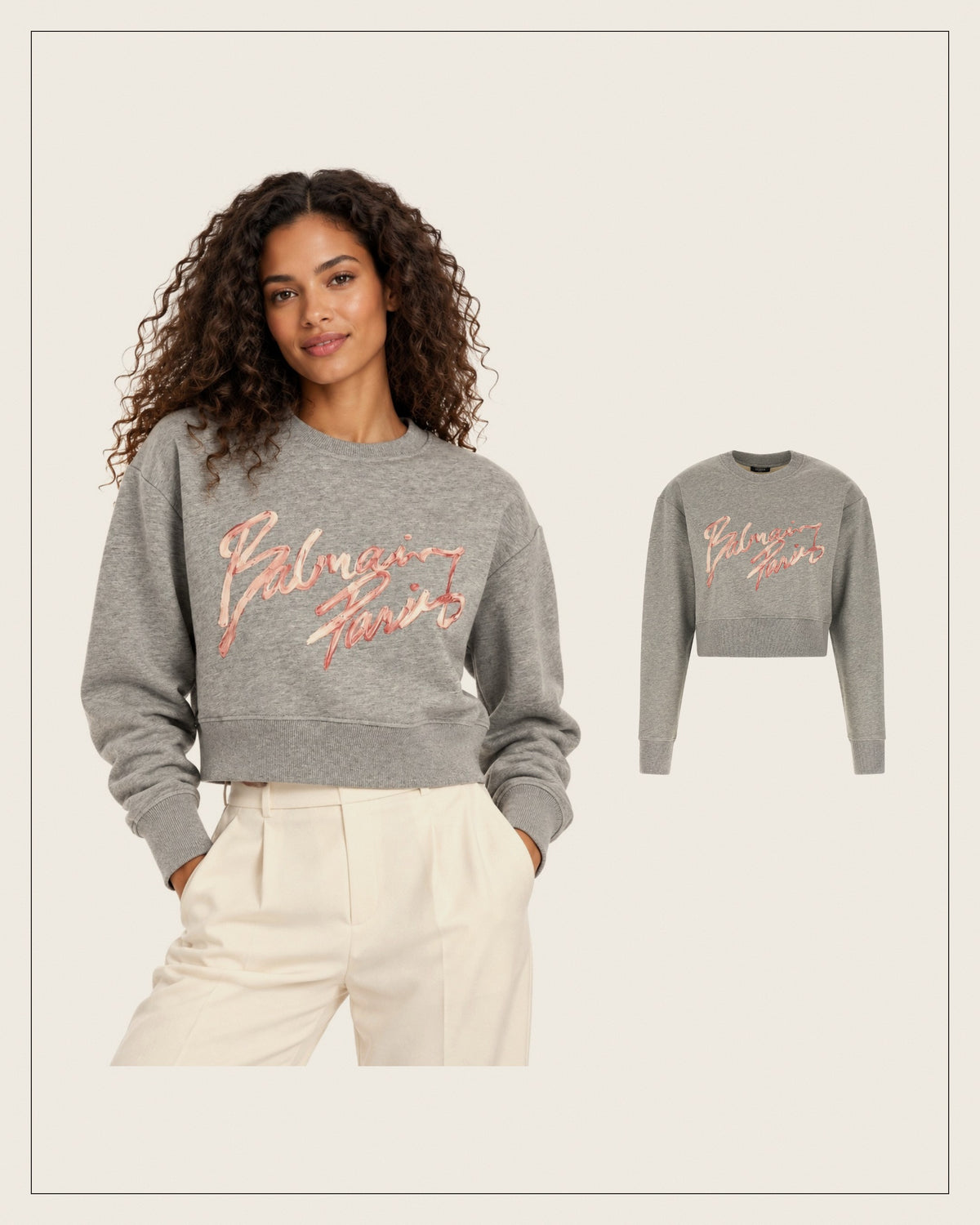 Cropped Signature Sweatshirt
