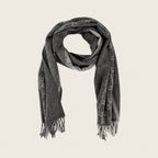 Écharpe GG en cachemire – Gris anthracite