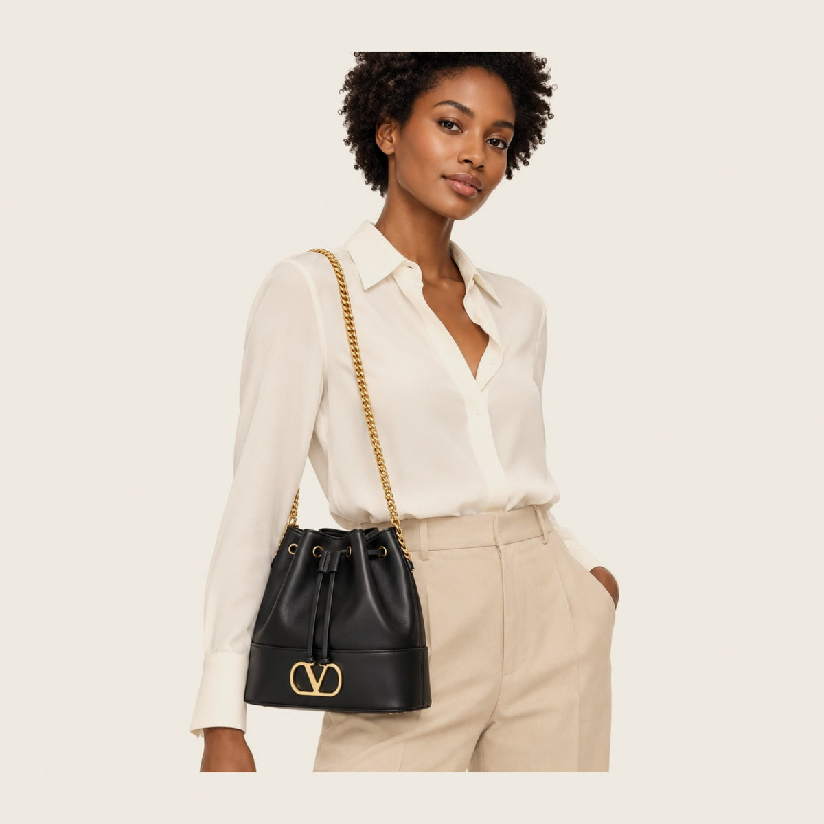 Sac seau VLogo – Noir