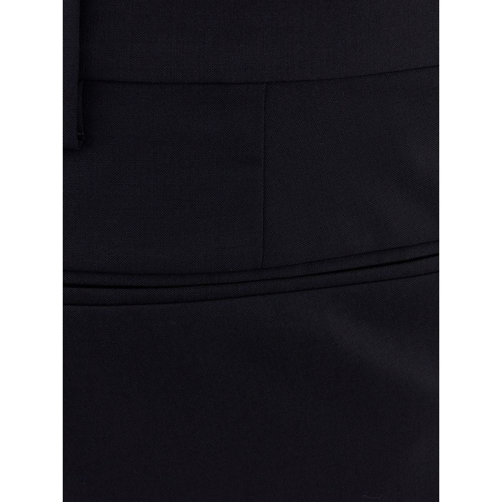 Black Wool Trousers