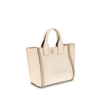 Sac à main en coton beige