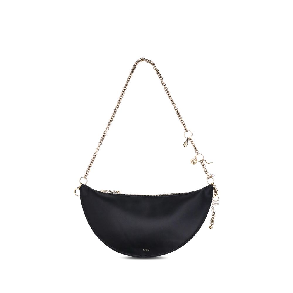 Sac à bandoulière en cuir noir