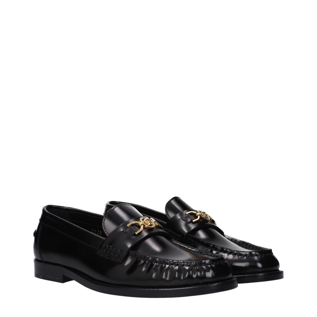 Mocassins en cuir noir