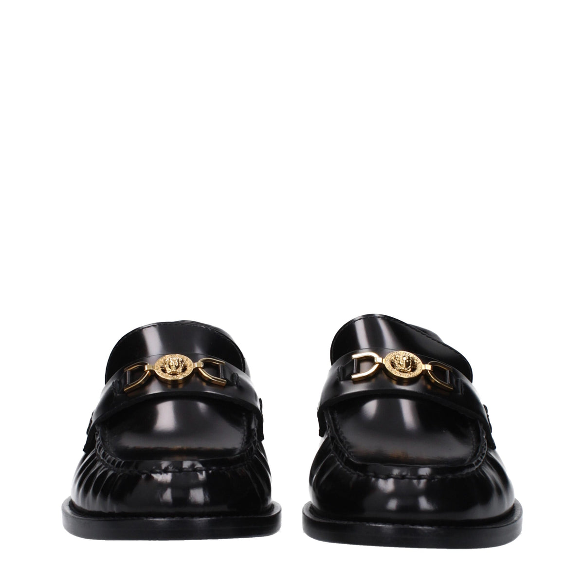 Mocassins en cuir noir