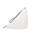 White Leather Clutch Bag