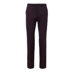 Pantalon en laine bordeaux