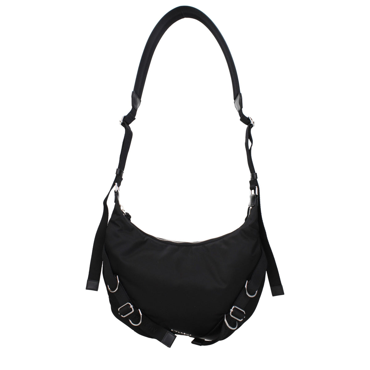 Sac bandoulière en nylon noir