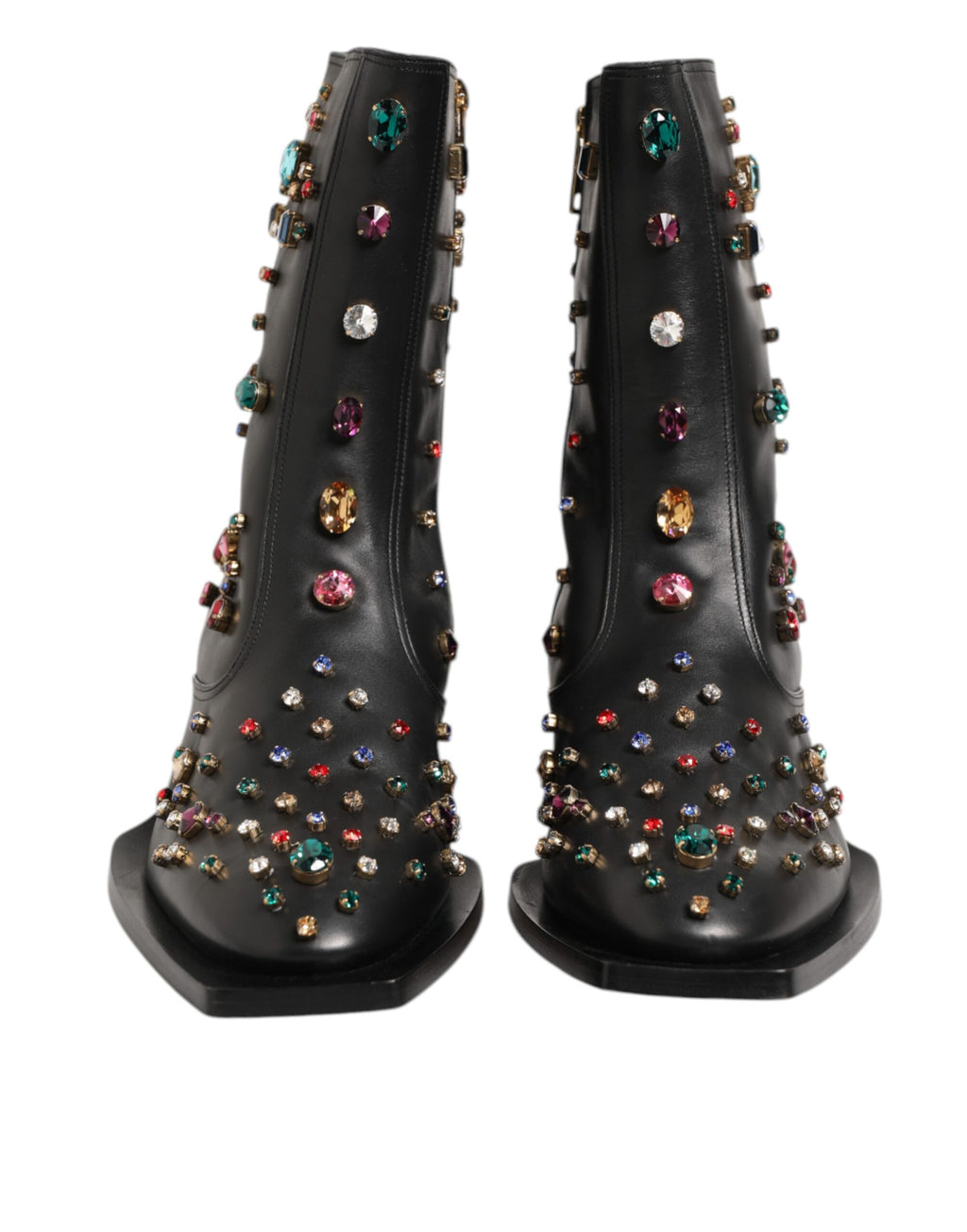 Crystal Ankle Boots – Black