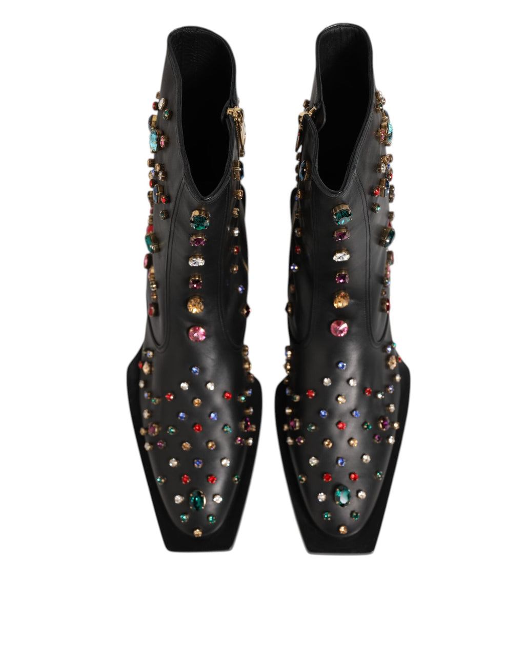 Crystal Ankle Boots – Black