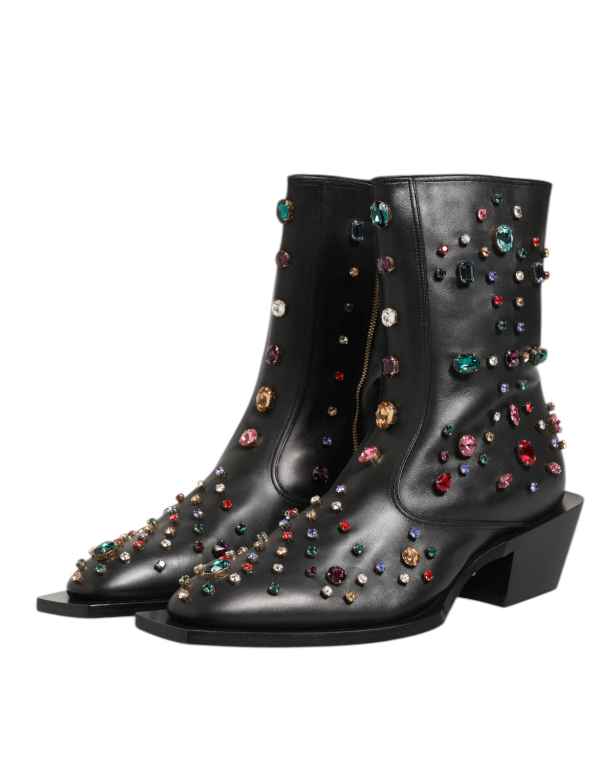 Bottines à cristaux – Noir