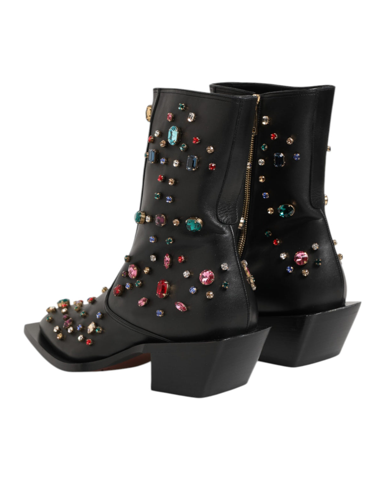 Bottines à cristaux – Noir