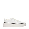 Baskets en cuir blanc